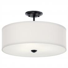 Kichler 43692BK - Semi Flush 3Lt