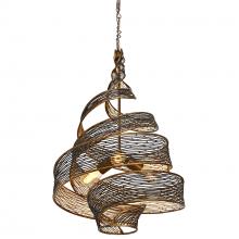 Varaluz 240P03HO - Flow 3-Lt Twist Pendant - Hammered Ore