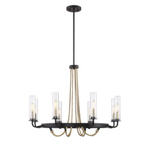 Savoy House 1-8070-8-51 - Kearney 8-Light Chandelier in Vintage Black with Warm Brass