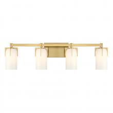 Savoy House 8-4128-4-322 - Caldwell 4-Light Bathroom Vanity Light in Warm Brass