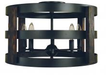 Framburg Limited Editions F-L1003 MBLACK - 5-Light Matte Black Homestead Semi-Flush