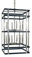 Framburg Limited Editions F-L1032 BN/MBLACK - 12-Light Brushed Nickel/Matte Black Montreaux Chandelier