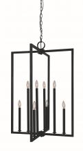 Framburg Limited Editions F-L1186 MBLACK - 8-LIGHT MATTE BLACK ANDREW FOYER CHANDELIER