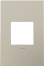 Legrand AWC1G2SN4 - adorne® Satin Nickel One-Gang Screwless Wall Plate