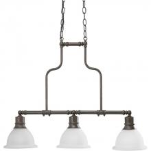 Progress P4282-20 - Madison Collection Three-Light Linear Chandelier