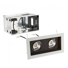 WAC US MT-3LD211R-W930-BK - Mini Multiple LED Two Light Remodel Housing with Trim and Light Engine
