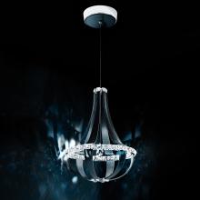 Schonbek 1870 SCE110DN-LS1S - Crystal Empire LED 27in 120V Pendant in Snowshoe Leather with Clear Crystals from Swarovski