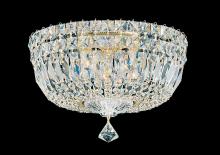 Schonbek 1870 5892-40O - Petit Crystal Deluxe 5 Light 120V Flush Mount in Polished Silver with Clear Optic Crystal