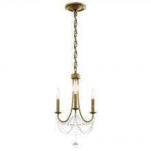 Schonbek 1870 RJ1003N-22O - Verdana 3 Light 110V Mini Pendant in Heirloom Gold and Clear Optic Crystal