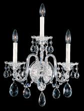 Schonbek 1870 2992-40S - Sterling 3 Light 110V Wall Sconce in Silver with Clear Crystals From Swarovski®