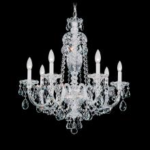 Schonbek 1870 2995-40S - Sterling 7 Light 110V Chandelier in Silver with Clear Crystals From Swarovski®