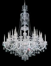 Schonbek 1870 3612-40S - Sterling 45 Light 110V Chandelier in Silver with Clear Crystals From Swarovski®