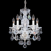 Schonbek 1870 2999-40S - Sterling 5 Light 110V Chandelier in Silver with Clear Crystals From Swarovski®