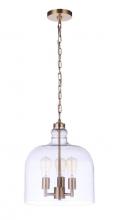 Craftmade P975SB3 - Jackson 3 Light Pendant, Satin Brass