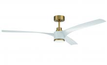 Craftmade PHB60SB3 - 60" Phoebe in Satin Brass w/ White Blades