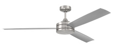 Craftmade INS62BNK3 - Inspo 62" 3-Blade Indoor Ceiling Fan in Brushed Polished Nickel w/ Brushed Nickel Blades