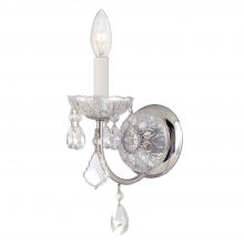 Crystorama 3221-CH-CL-S - Imperial 1 Light Swarovski Strass Crystal Polished Chrome Sconce