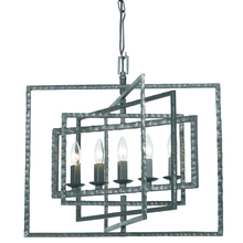 Crystorama 336-GY - Capri 5 Light Gray Chandelier