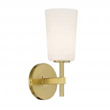 Crystorama COL-101-AG - Colton 1 Light Aged Brass Bathroom Vanity