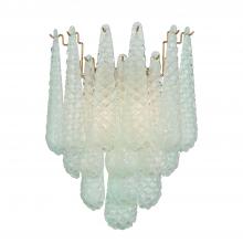 Crystorama OLL-6002-AG-GR - Ollie 14'' Aged Brass Sconce