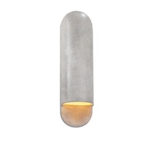 Justice Design Group CER-5630W-CONC-LED2-2000 - Large ADA Capsule Outdoor LED Wall Sconce