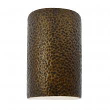 Justice Design Group CER-0945W-HMBR-LED1-1000 - Small LED Cylinder - Open Top & Bottom (Outdoor)