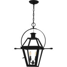 Quoizel RO1911EK - Rue De Royal 2-Light Earth Black Outdoor Hanging Lantern