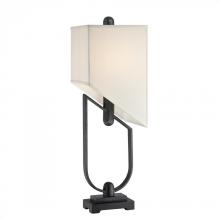 Quoizel CKDG1482T - One Light Off-white Square Linen Shade Table Lamp