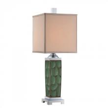 Quoizel CKMR1471T - One Light Tan Square With Trim Shade Table Lamp