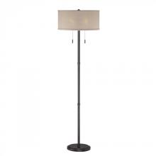 Quoizel CRA9362MC - Two Light Mottled Cocoa Khaki Fabric Shade Floor Lamp