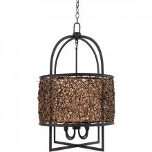 Quoizel QF1215CSN - Four Light Serengeti Down Pendant