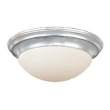 Quoizel SMT1612C - One Light Polished Chrome Opal Glass Bowl Flush Mount