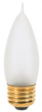 Satco Products Inc. A3667 - 25 Watt CA10 Incandescent; Frost; 2500 Average rated hours; 200 Lumens; Medium base; 130 Volt