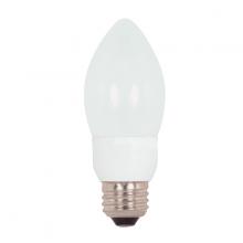 Satco Products Inc. S5584 - 5 Watt; B11 Compact Fluorescent; 5000K; 82 CRI; Medium base; 120 Volt