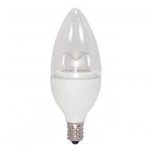 Satco Products Inc. S8952 - 4.5 Watt; B11 LED; 3000K; Candelabra base; 120 Volt