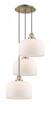 Innovations Lighting 113F-3P-AB-G71-L - Cone - 3 Light - 18 inch - Antique Brass - Cord hung - Multi Pendant