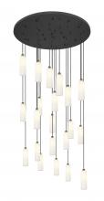 Innovations Lighting 148BK-B-21P-BB-G434-12WH - Crown Point - 21 Light - 48 inch - Brushed Brass - Multi Pendant