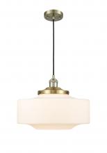 Innovations Lighting 201C-AB-G691-16-LED - Bridgeton - 1 Light - 16 inch - Antique Brass - Cord hung - Mini Pendant