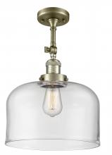 Innovations Lighting 201F-AB-G72-L-LED - Bell - 1 Light - 12 inch - Antique Brass - Semi-Flush Mount