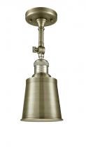 Innovations Lighting 201F-AB-M9-AB-LED - Addison - 1 Light - 5 inch - Antique Brass - Semi-Flush Mount