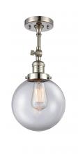 Innovations Lighting 201F-PN-G202-8-LED - Beacon - 1 Light - 8 inch - Polished Nickel - Semi-Flush Mount