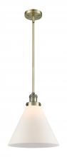 Innovations Lighting 201S-AB-G41-L-LED - Cone - 1 Light - 12 inch - Antique Brass - Stem Hung - Mini Pendant