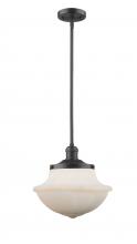  201S-OB-G541 - Oxford - 1 Light - 12 inch - Oil Rubbed Bronze - Stem Hung - Mini Pendant