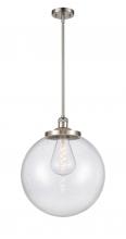  201S-SN-G204-16 - Beacon - 1 Light - 16 inch - Brushed Satin Nickel - Stem Hung - Pendant