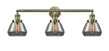 Innovations Lighting 205-AB-G173-LED - Fulton - 3 Light - 30 inch - Antique Brass - Bath Vanity Light