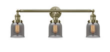 Innovations Lighting 205-AB-G53-LED - Bell - 3 Light - 30 inch - Antique Brass - Bath Vanity Light