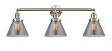 Innovations Lighting 205-SN-G43-LED - Cone - 3 Light - 32 inch - Brushed Satin Nickel - Bath Vanity Light