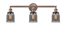 Innovations Lighting 205BP-ACBK-G53 - Bell - 3 Light - 30 inch - Antique Copper - Bath Vanity Light