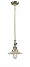 Innovations Lighting 206-AB-G2-LED - Halophane - 1 Light - 9 inch - Antique Brass - Stem Hung - Mini Pendant