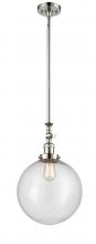  206-PN-G204-12 - Beacon - 1 Light - 12 inch - Polished Nickel - Stem Hung - Mini Pendant